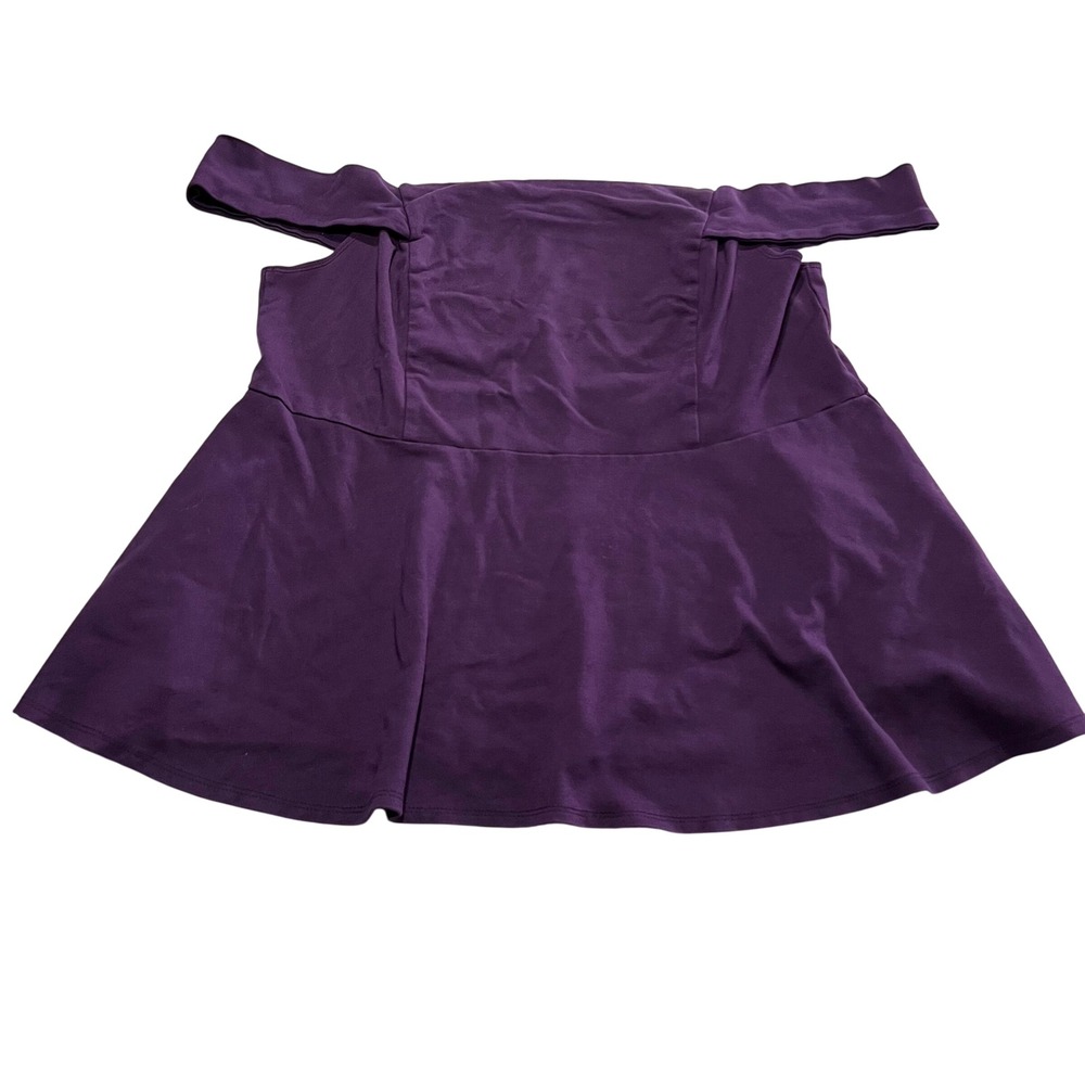 Torrid‎ Purple Off Shoulder Top Plus Size 3 Party Cocktail